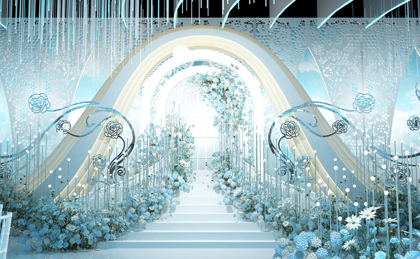 胶州釡香烙馍村水晶厅效果展示